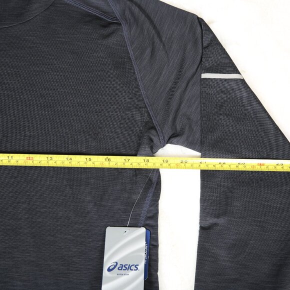 ASICS Hooded Reflective Sweat Wicking Performance Top with Thumb Holes -… - Picture 7 of 14